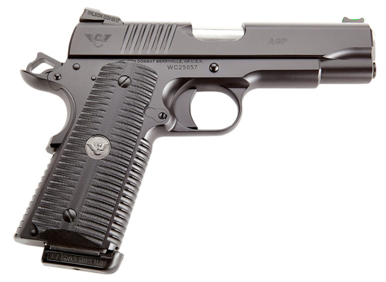 Wilson Combat ACPSOM45 ACP Commander 45 ACP 4.25" 8+1 Black Armor-Tuff Frame Black Carbon Steel Slide with Black G10 Eagle Claw Grip