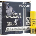 Fiocchi 203HV8 Field Dynamics High Velocity 20Gauge 3" 1 1/4oz 8Shot 25 Per Box/10 Case 2 116902