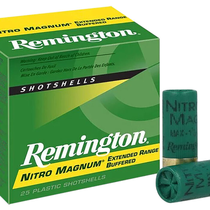 Remington Ammunition 26676 Nitro Magnum  12Gauge 2.75" 1 1/2oz 2Shot 25 Per Box/10 Case