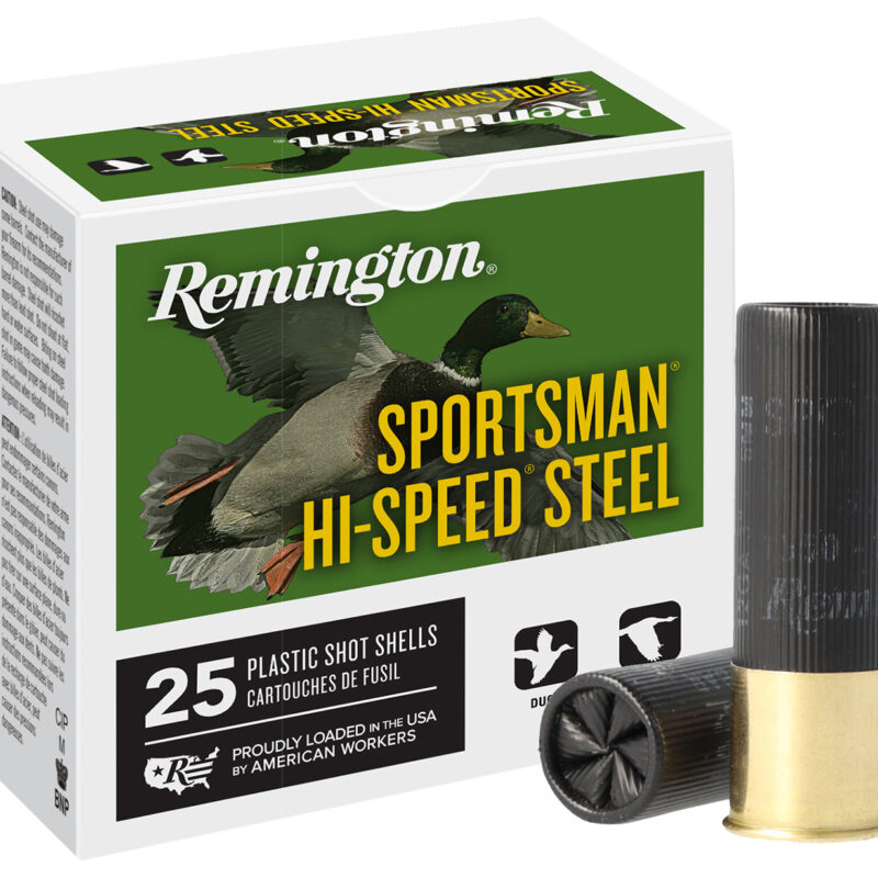 Remington Ammunition 20005 Sportsman Hi-Speed Steel 12Gauge 2.75" 1oz 6Shot 25 Per Box/10 Case