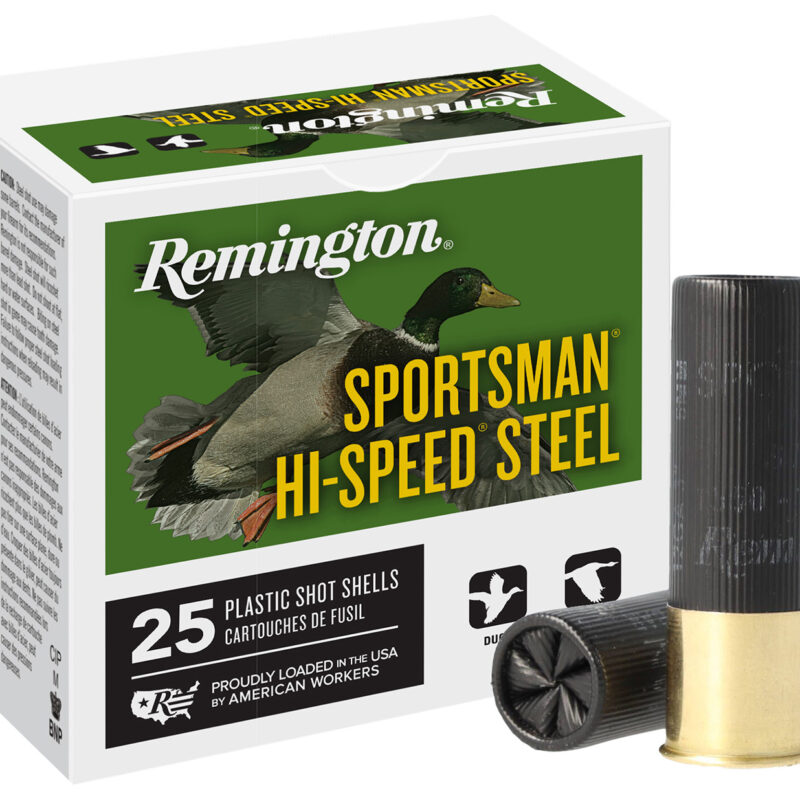 Remington Ammunition 20900 Sportsman Hi-Speed Steel 12Gauge 3" 1 3/8oz BBShot 25 Per Box/10 Case