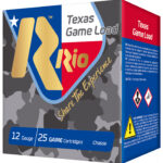 Rio Ammunition TG368TX Top Game Texas Game Load 12 Gauge 2.75" 1 1/4 oz 8 Shot 25 Per Box/ 10 Case 1 117554