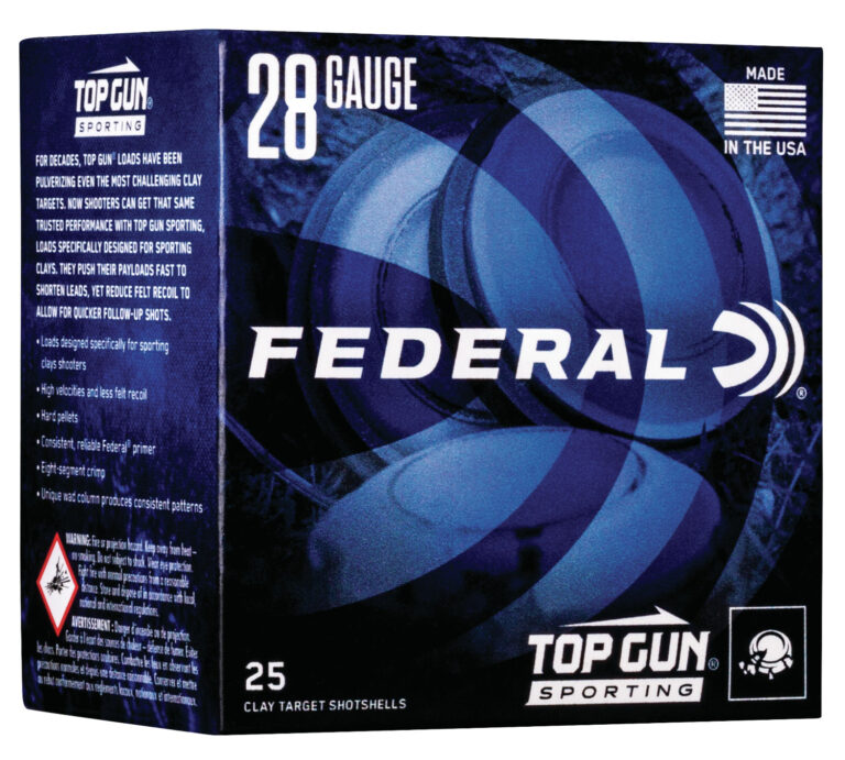 Federal TGS28219 Top Gun  28Gauge 2.75" 3/4oz 9Shot 25 Per Box/10 Case