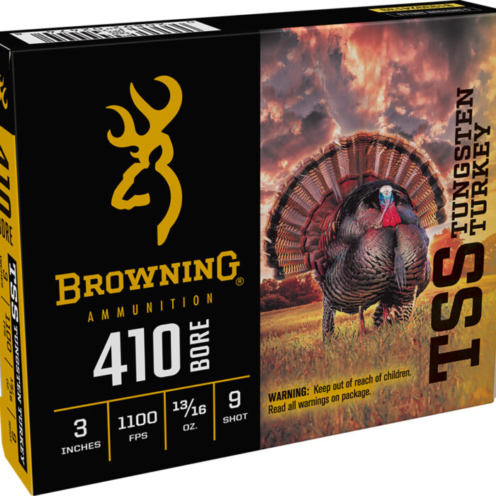 Browning Ammo B193924139 TSS Tungsten Turkey 410Gauge 3" 13/16oz Tungsten 9Shot 5 Per Box/20 Case