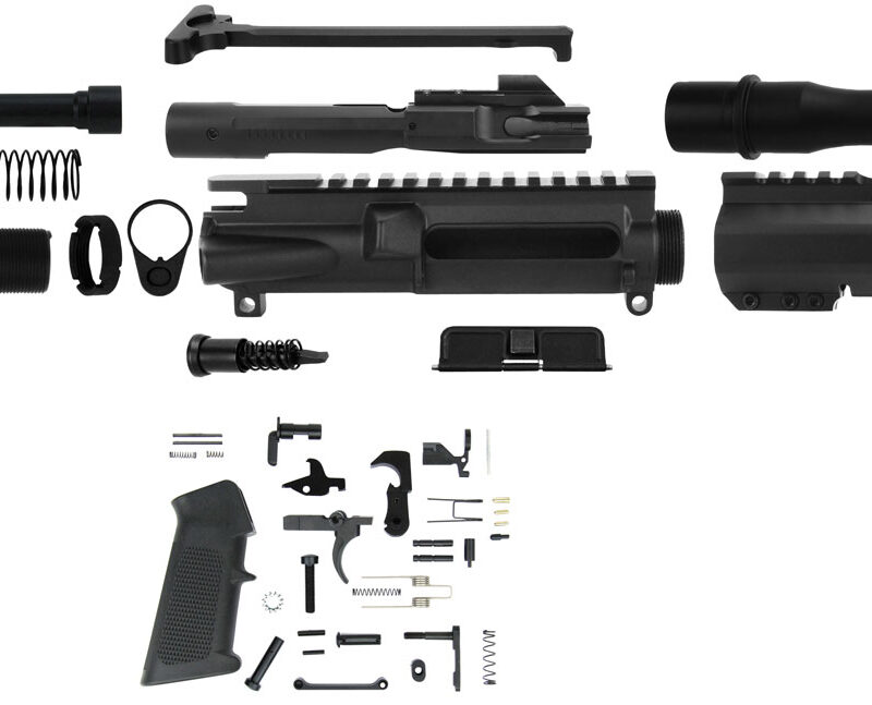 TacFire SSPK45ACPLPKK AR Build Kit KeyMod 45 ACP Black