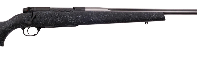 Weatherby MAM01N65CMR6B Mark V Accumark 6.5 Creedmoor 4+1 24" Barrel, Graphite Black Cerakote Metal Finish, Gray Webbed Black Fixed Monte Carlo Stock