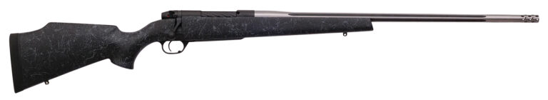 Weatherby MAM01N65RWR6B Mark V Accumark 6.5 Wthby RPM 4+1 24" Barrel, Graphite Black Cerakote Metal Finish, Gray Webbed Black Fixed Monte Carlo Stock