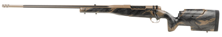 Weatherby MAE01N257WL8B Mark V Accumark Elite 257 Wthby Mag 3+1 26" Barrel, Coyote Tan Elite Cerakote Metal Finish, Brown Sponge Pattern Black Fixed Adjustable Cheek Piece Stock Left Hand