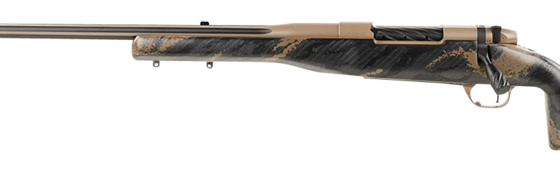 Weatherby MAE01N257WL8B Mark V Accumark Elite 257 Wthby Mag 3+1 26" Barrel, Coyote Tan Elite Cerakote Metal Finish, Brown Sponge Pattern Black Fixed Adjustable Cheek Piece Stock Left Hand
