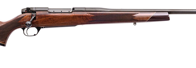 Weatherby MDX01N65RWR4O Mark V Deluxe Full Size 6.5 Wthby RPM 4+1 24" High Gloss Blued #1 Contour Barrel, Drilled & Tapped Blued Steel Receiver, Fixed Monte Carlo Gloss Walnut Stock