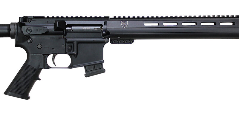 Alexander Arms RST17 Standard  17 HMR  10+1 18" Fluted Barrel, Black Hard Coat Anodized Metal Finish, EFX Black Stock, Optics Ready