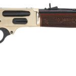 Henry H024410 Side Gate Full Size Frame 410 Gauge 5+1, 2.5" Chamber 19.80" Blued Steel Barrel, Polished Brass Steel Receiver, American Walnut Wood Stock 2 118771