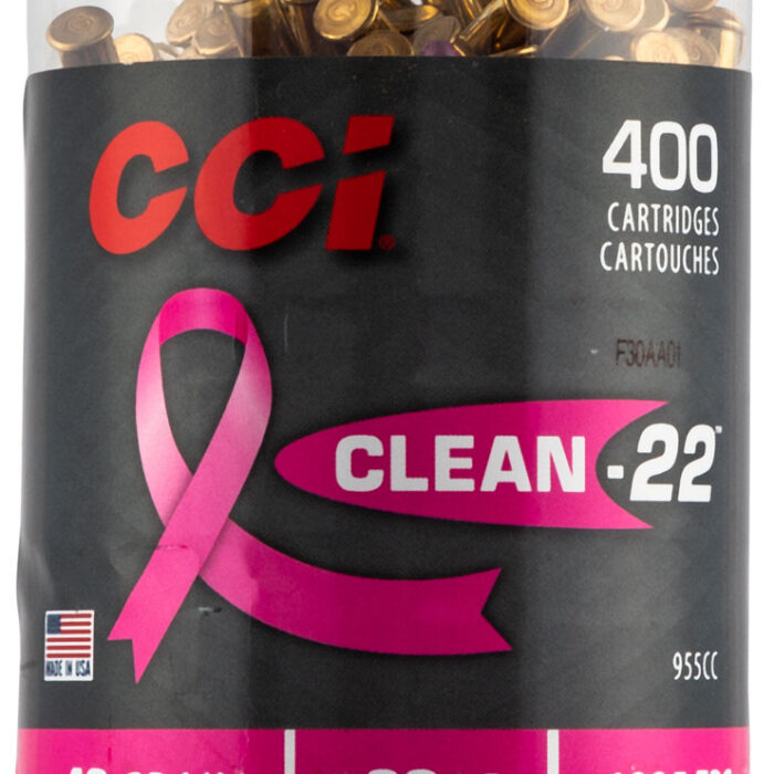 CCI 955CC Clean-22 Rimfire 22LR 40gr Lead Round Nose 400 Per Box/8 Case