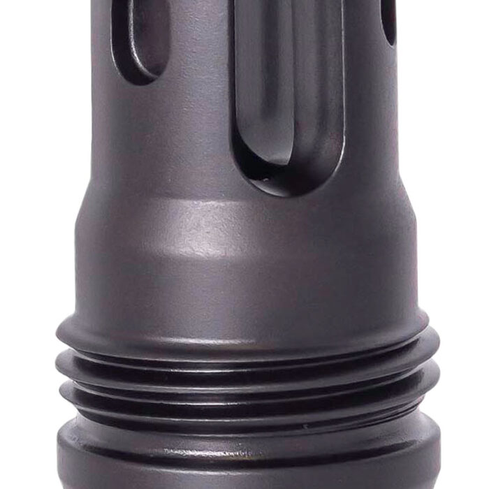 Rugged Suppressor FH001 R3 Flash Mitigation System Black with 1/2"-28 tpi Threads & 1.90" OAL for 5.56x45mm NATO Radiant762, Surge762, Razor762 & Micro30 Suppressors