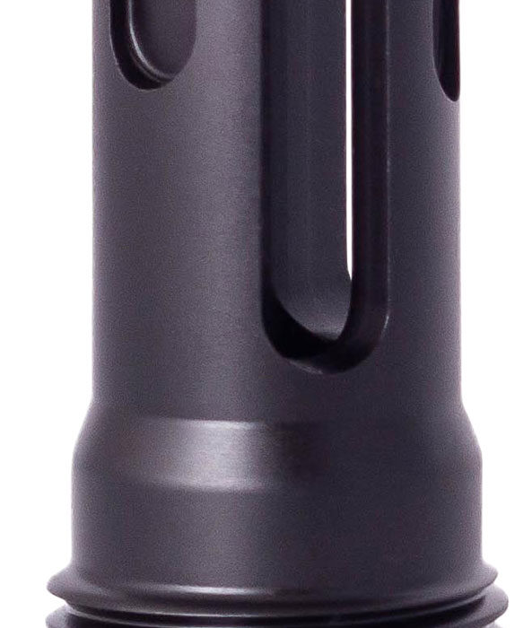Rugged Suppressor FH003 R3L Flash Mitigation System Black with 5/8"-24 tpi Threads & 2.60" OAL for 7.62mm Radiant762, Surge762, Razor762 & Micro30 Suppressors