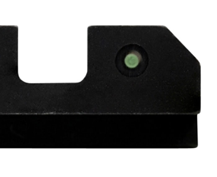 XS Sights GLR014P6G R3D  Night Sights fits Glock  Black | Green Tritium Green Outline Front Sight Green Tritium  Rear Sight