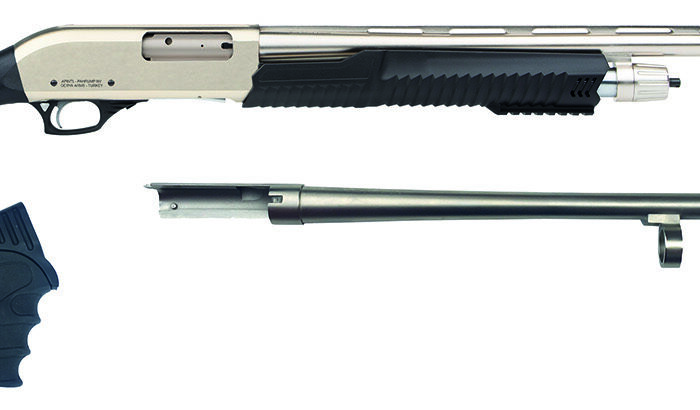 Rock Island MR25P101MC Meriva 3-in-1 Combo 12 Gauge 5+1 3" 18.50" Cylinder Bore, 28" Vent Rib Barrels Chrome Rec Black Synthetic Stock Right Hand (Full Size)