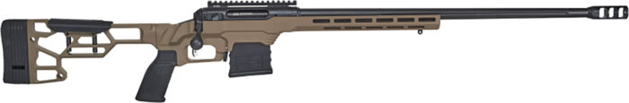 Savage Arms 57564 110 Precision 6.5 Creedmoor 10+1 24", Matte Black Rec/Barrel, Flat Dark Earth Cerakote MDT LSS XL Chassis, Polymer Grip