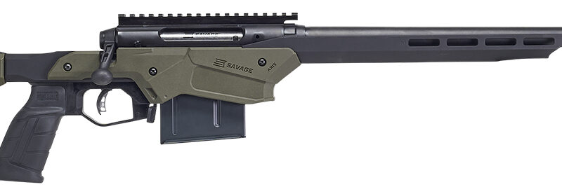 Savage Arms 57550 Axis II Precision 243 Win 10+1 22", Matte Black Barrel/Rec, OD Green Adjustable MDT Aluminum Chassis, Polymer Grip