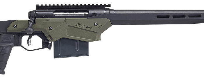 Savage Arms 57552 Axis II Precision 6.5 Creedmoor 10+1 22", Matte Black Barrel/Rec, OD Green Adjustable MDT Aluminum Chassis, Polymer Grip