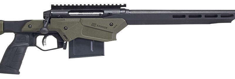 Savage Arms 57552 Axis II Precision 6.5 Creedmoor 10+1 22", Matte Black Barrel/Rec, OD Green Adjustable MDT Aluminum Chassis, Polymer Grip