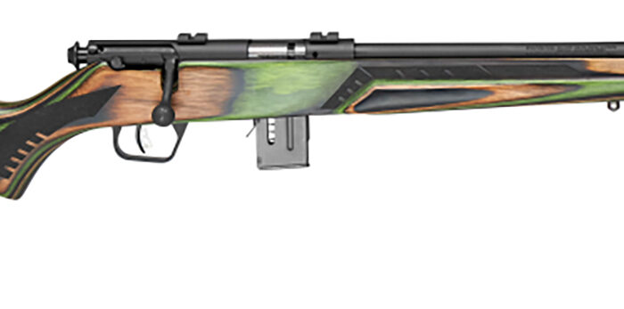 Savage Arms 91936 93 Minimalist Full Size 22 WMR 10+1 18" Matte Black Threaded Barrel, Matte Black Drilled & Tapped Carbon Steel Receiver, OD Green Boyd's Minimalist Laminate Stock, Right Hand