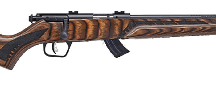 Savage Arms 26737 Mark II Minimalist Full Size 22 LR 10+1 18" Matte Black Steel Threaded Barrel, Matte Black Carbon Steel Drilled & Tapped Receiver, Boyd's Minimalist Natural Brown Laminate Stock