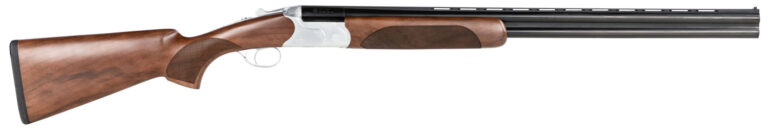 CZ-USA 06478 Redhead Premier  16 Gauge 2.75" 2rd 28" Gloss Black Chrome Barrel, Silver Satin Chrome Metal Finish, Walnut Stock Includes IC & M Chokes