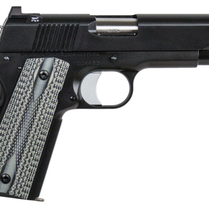 Dan Wesson 01826 V-Bob  45 ACP 8+1 4.25" Stainless Match Grade Barrel, Black Duty Serrated Stainless Steel Slide & Frame w/Beavertail, Black/Gray G10 Grip, Ambidextrous