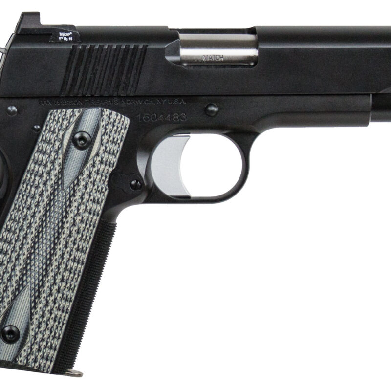 Dan Wesson 01826 V-Bob  45 ACP 8+1 4.25" Stainless Match Grade Barrel, Black Duty Serrated Stainless Steel Slide & Frame w/Beavertail, Black/Gray G10 Grip, Ambidextrous