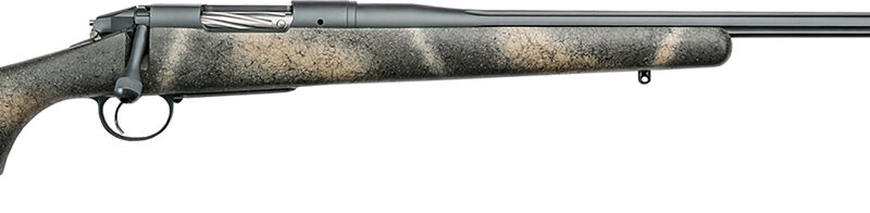 Bergara Rifles BPR3365 Premier Highlander 6.5 Creedmoor 4+1 24" Sniper Gray Cerakote Fluted Barrel, Sniper Gray Cerakote 416 Stainless Steel Receiver, Woodland Camo Grayboe Stock