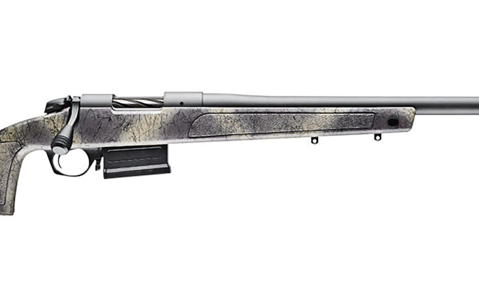 Bergara Rifles B14LM361 B-14 Wilderness HMR 300 Win Mag 5+1 26" Threaded, Sniper Gray Cerakote Barrel/Rec, Adj. SoftTouch Woodland Camo Stock with Mini-Chassis, Omni Muzzle Brake