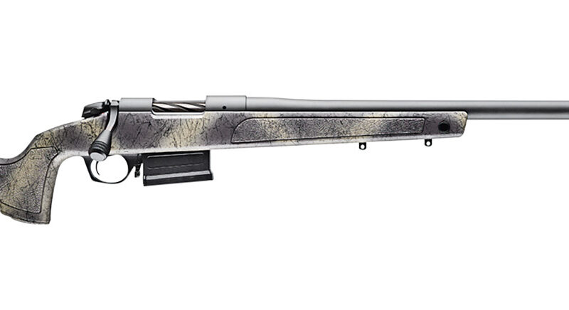 Bergara Rifles B14LM357 B-14 Wilderness HMR 7mm Rem Mag 5+1 24" Threaded, Sniper Gray Cerakote Barrel/Rec, Adj. SoftTouch Woodland Camo Stock with Mini-Chassis, Omni Muzzle Brake