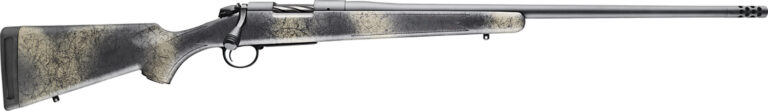 Bergara Rifles B14LM511 B-14 Wilderness Ridge 300 Win Mag 3+1 24" Threaded, Sniper Gray Cerakote Barrel/Rec, SoftTouch Woodland Camo Synthetic Stock, Omni Muzzle Brake