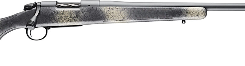Bergara Rifles B14LM511 B-14 Wilderness Ridge 300 Win Mag 3+1 24" Threaded, Sniper Gray Cerakote Barrel/Rec, SoftTouch Woodland Camo Synthetic Stock, Omni Muzzle Brake