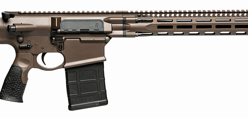 Daniel Defense 0215820057047 DD5 V4 Gen II 6.5 Creedmoor 18" 20+1 Mil-Spec Brown Cerakote Black 6 Position w/SoftTouch Overmolding Stock MLOK