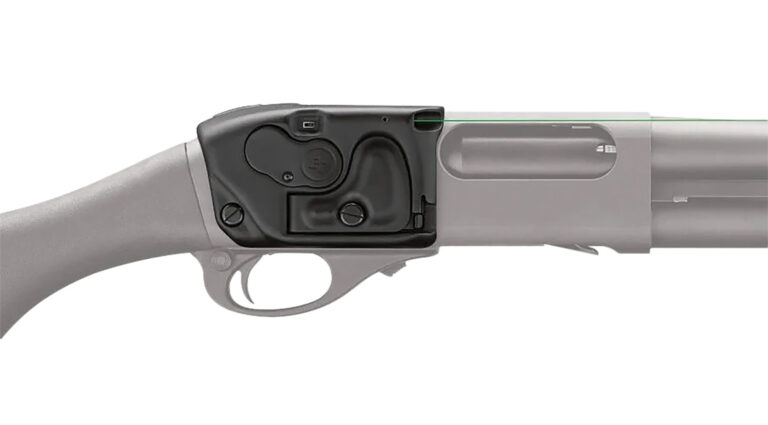 Crimson Trace 0181401 LS-870G Lasersaddle Green Laser Sight  Black Remington 870/TAC-14