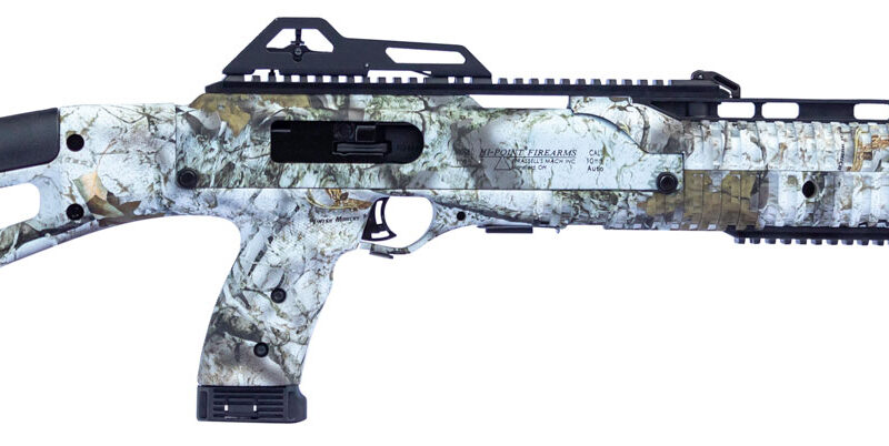 Hi-Point 1095TAMWM 1095TS Carbine 10mm Auto 17.50" 10+1 Mothwing Winter Mimicry All Weather Skeletonized Stock Mothwing Winter Mimicry Polymer Grip Right Hand