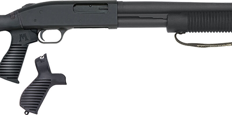 Mossberg 50691 590 Tactical 12 Gauge 6+1 3" 18.50" Cylinder Bore Barrel, Matte Blued Metal Finish, Dual Extractors, FLEX Component 6 Position Stock w/FLEX Pistol Grip & Recoil Pad