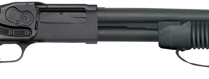 Mossberg 50637 590 Shockwave 20 Gauge 3" 14.38" 5+1 Blued Black Fixed Raptor Birdshead Grip Crimson Trace Laser Saddle