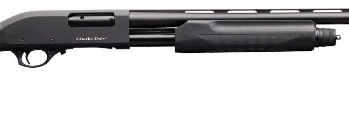 Charles Daly 930198 301  12 Gauge 3" 4+1 28" Vent Rib Blued Barrel, Black Anodized Aluminum Receiver, Black Synthetic Stock, Auto Ejection, Includes 3 Chokes