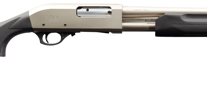 Charles Daly 930228 301 Tactical 12 Gauge Pump 3" 5+1 18.50" Black Vent Rib Barrel, Nickel Aluminum Receiver, Fixed Black Synthetic Stock