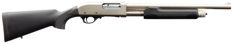 Charles Daly 930228 301 Tactical 12 Gauge Pump 3" 5+1 18.50" Black Vent Rib Barrel, Nickel Aluminum Receiver, Fixed Black Synthetic Stock
