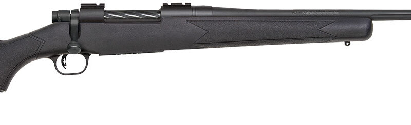 Mossberg 28131 Patriot  Full Size 7mm Rem 3+1 24" Matte Blued Fluted Threaded Barrel, Drilled & Tapped Matte Blued Stainless Steel Receiver, Black Fixed Synthetic Stock, Right Hand