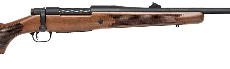 Mossberg 28121 Patriot  Full Size 300 Win Mag 3+1 24" Matte Blued Fluted Threaded Barrel, Drilled & Tapped Matte Blued Stainless Steel Receiver, Walnut Fixed Stock, Right Hand