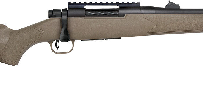 Mossberg 28051 Patriot  450 Bushmaster Caliber with 3+1 Capacity, 16.25" Threaded/Fluted Barrel, Matte Blued Metal Finish & Flat Dark Earth Synthetic Stock Right Hand (Full Size)