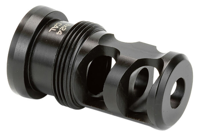 Griffin Armament TMPB30C5824 Paladin 2 Port Taper Mount Black Melonite QPQ 17-4 Stainless Steel with 5/8"-24 tpi Threads, 1.88" OAL & 1.07" Diameter for 30 Cal