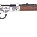 Henry H004SFD Golden Boy Fathers Day Full Size 22 Long/22 LR/22 Short, 16 LR/21 Short, 20" Blued Octagon Barrel Nickel-Plated Steel Receiver American Walnut Right Hand 2 120869