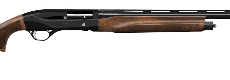 Retay USA GORPLBLK26 Gordion Upland Inertia Plus 12 Gauge with 26" Deep Bore Drilled Barrel, 3" Chamber, 4+1 Capacity, Polished Jet Black Metal Finish & Turkish Walnut Stock Right Hand (Full Size)