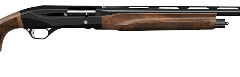 Retay USA GORPLBLK28 Gordion Upland Inertia Plus 12 Gauge with 28" Deep Bore Drilled Barrel, 3" Chamber, 4+1 Capacity, Polished Jet Black Metal Finish & Turkish Walnut Stock Right Hand (Full Size)
